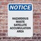 Signmission Hazardous Waste Satellite Accumulation OSHA Notice Sign, Plastic, 7in W x 10in L, 2PK OS-2PACK-NS-P-710-V-13338 - alternate 4